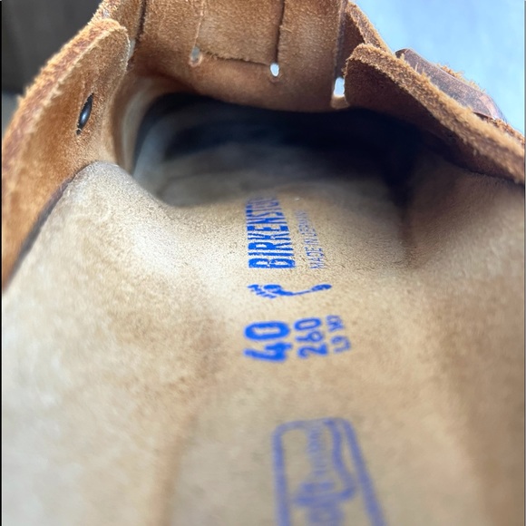 Birkenstock Soft Footbed Suede Leather Mink Color Size EU40 US 9-9.5 - Picture 8 of 9